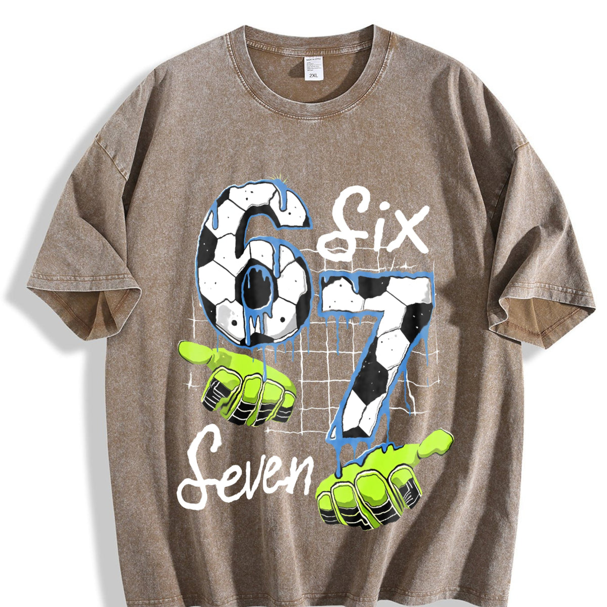 Global Soccer Fan Vintage Washed T-Shirt product image 3