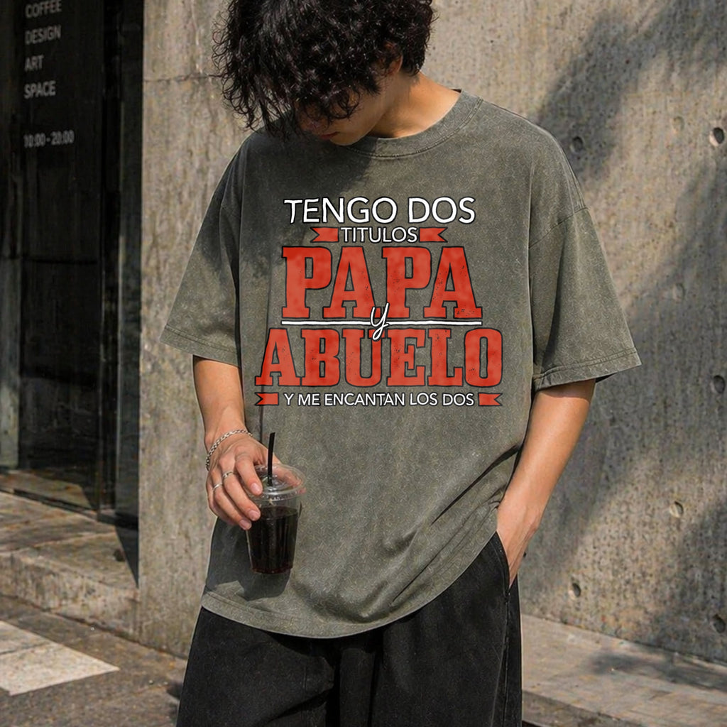 Tengo Dos Titulos Papa Abuelo Funny Spanish Father's product image 11