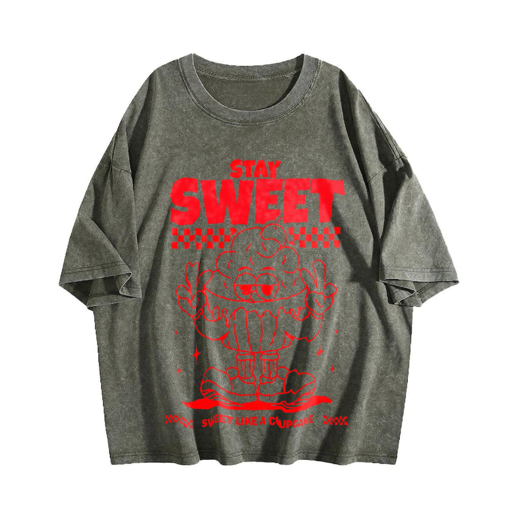 Stay Sweet Mascot 90s Vintage Washed T-Shirt product image 4