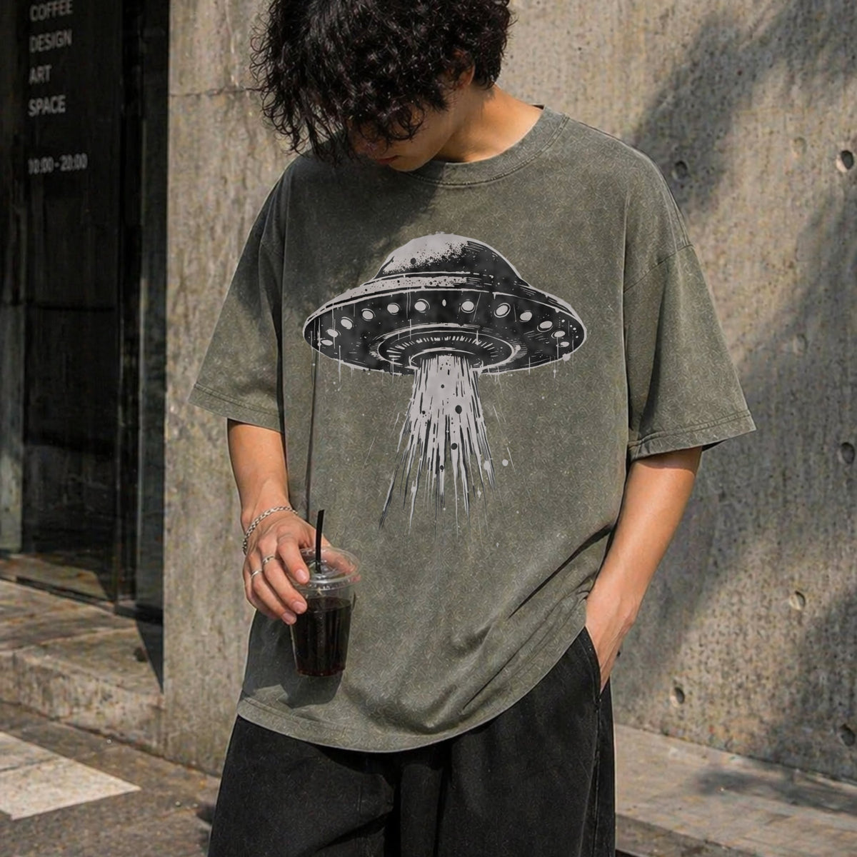 UFO Vintage Washed T-Shirt product image 4