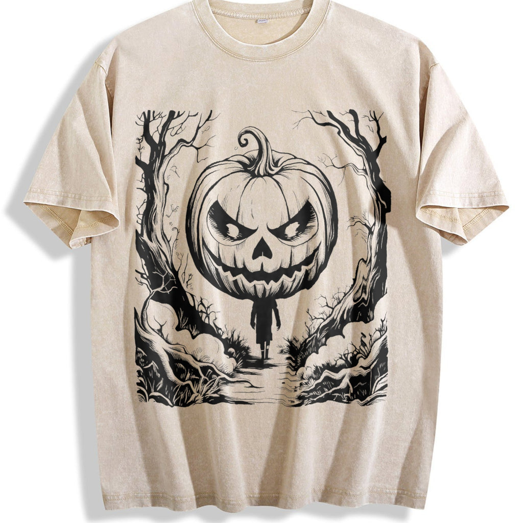 Halloween Scene 90s Vintage Washed T-Shirt product image 1