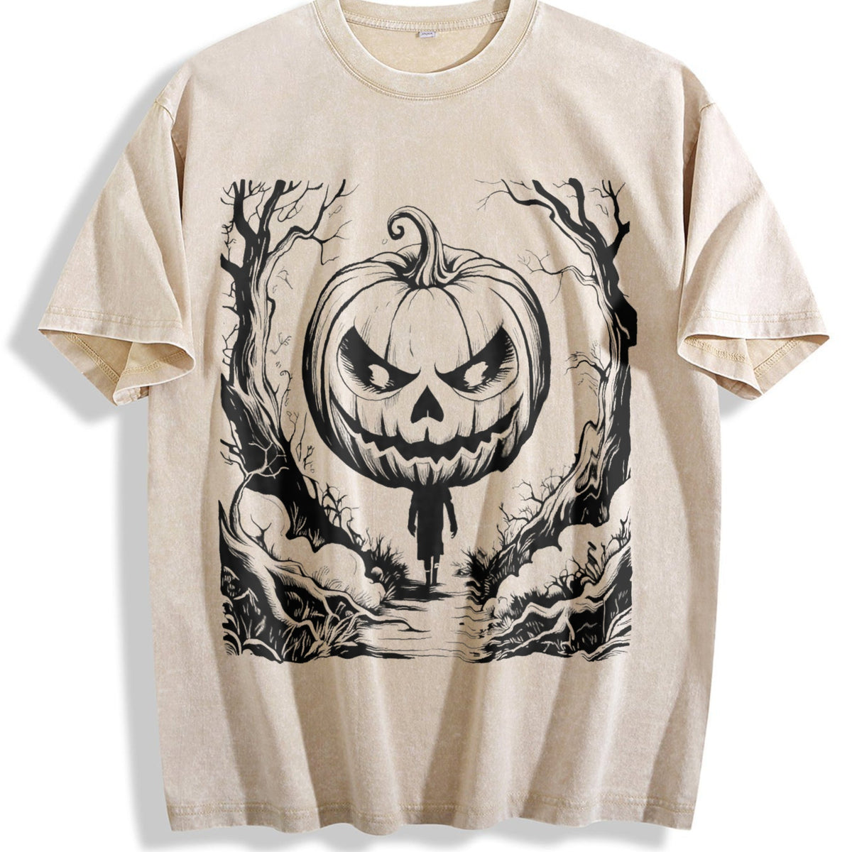 Halloween Scene 90s Vintage Washed T-Shirt product image 1