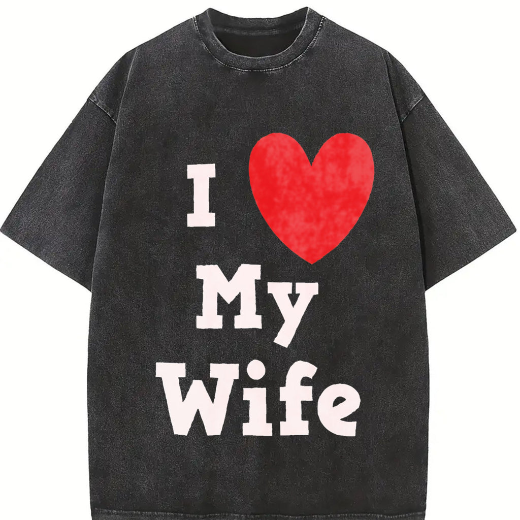 I Love My Wife Vintage Washed T-Shirt product image 2