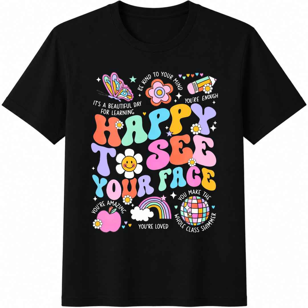 Happy To See Your Face Cotton T-Shirt product image 1