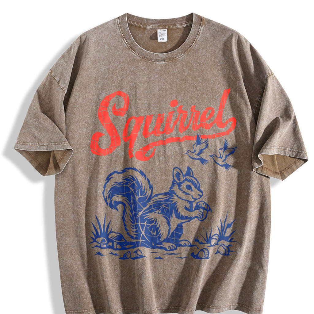 Squirrel Ringer Vintage Washed T-Shirt product image 3
