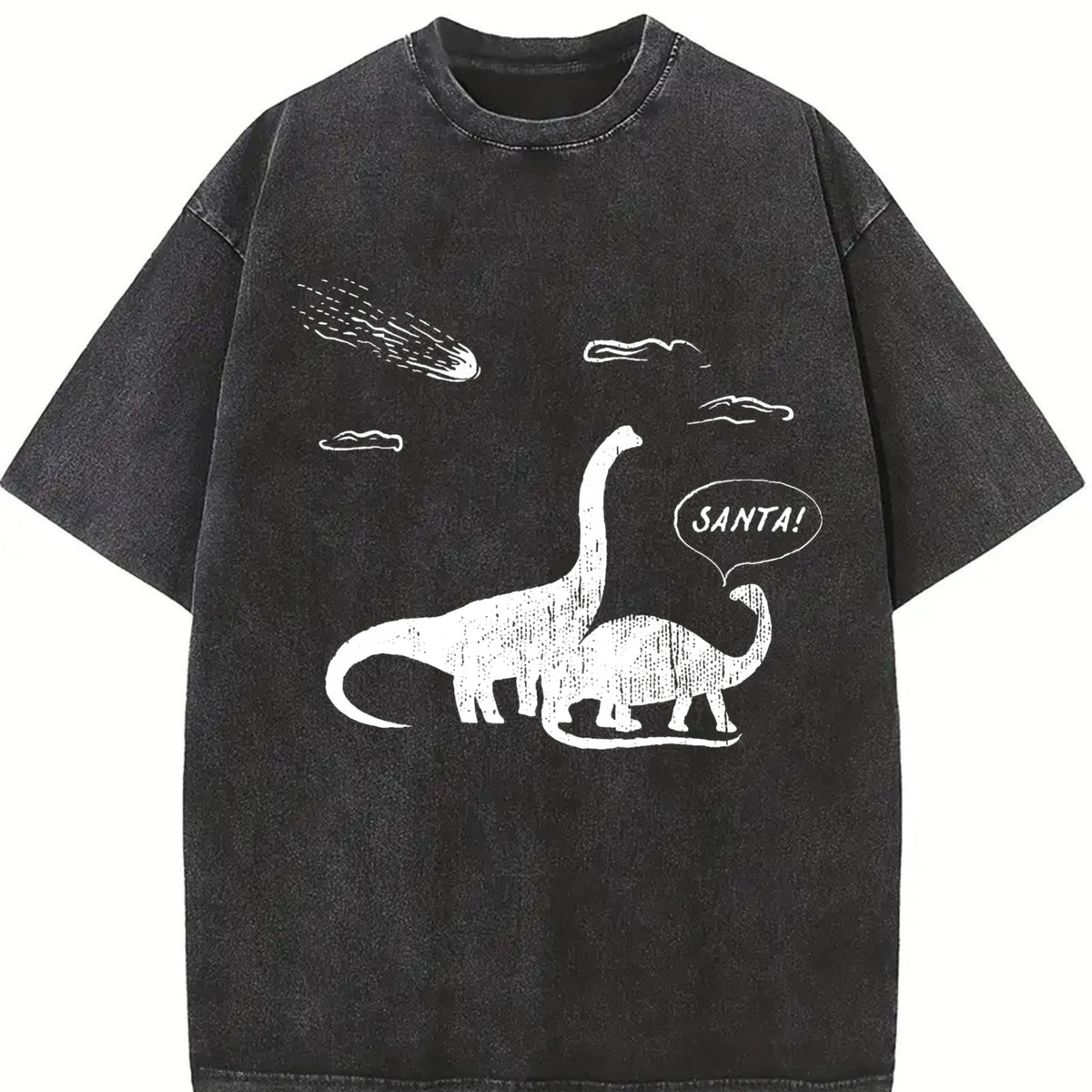Santa Dinosaurs Funny Xmas Dino Meteor Extinction Joke product image 2