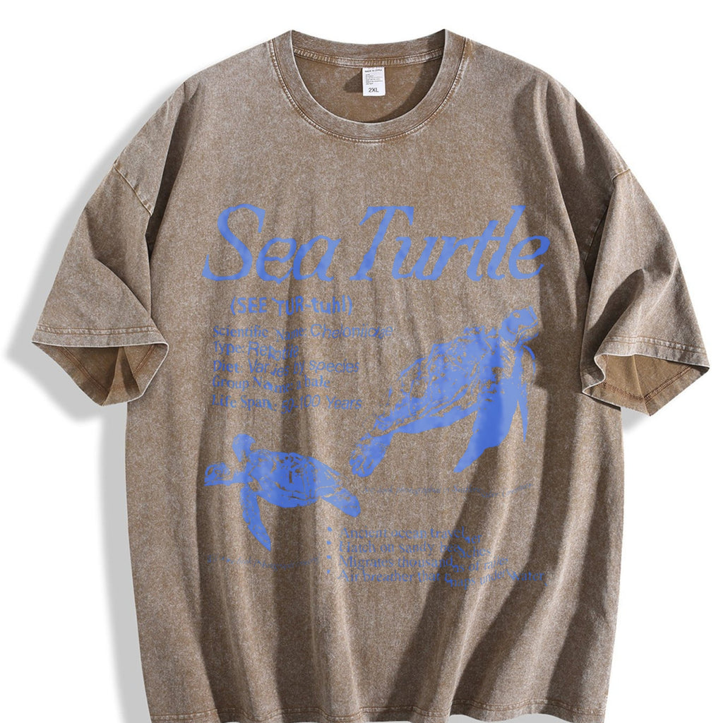 Sea Turtle 90s Vintage Washed T-Shirt product image 3
