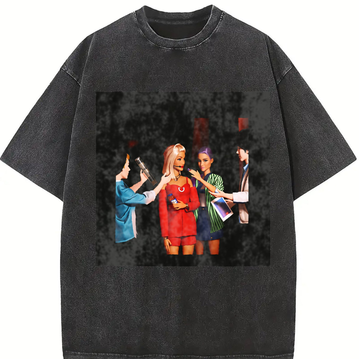Doll Friends Night Out Vintage Washed T-Shirt product image 2