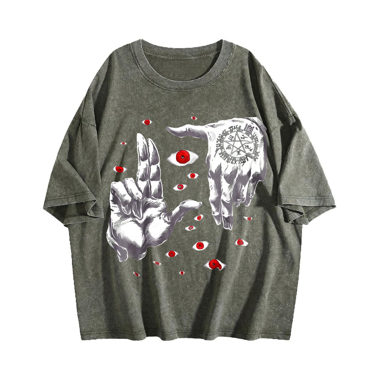 Occult Hand & Eye Vintage Washed T-Shirt product image 4