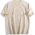 Faceless Reaper Skull Candle Art Vintage Washed T-Shirt product image 1