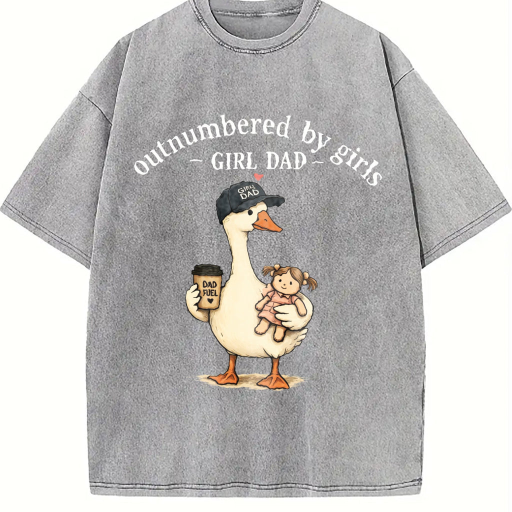 Girl Dad Vintage Washed T-Shirt product image 5