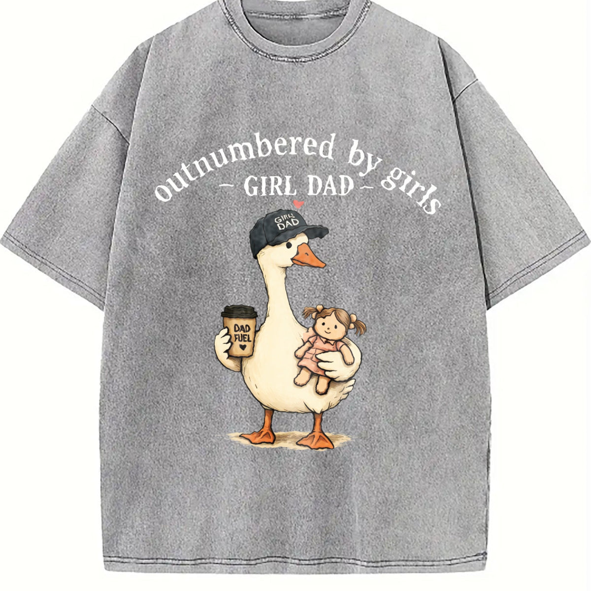 Girl Dad Vintage Washed T-Shirt product image 5