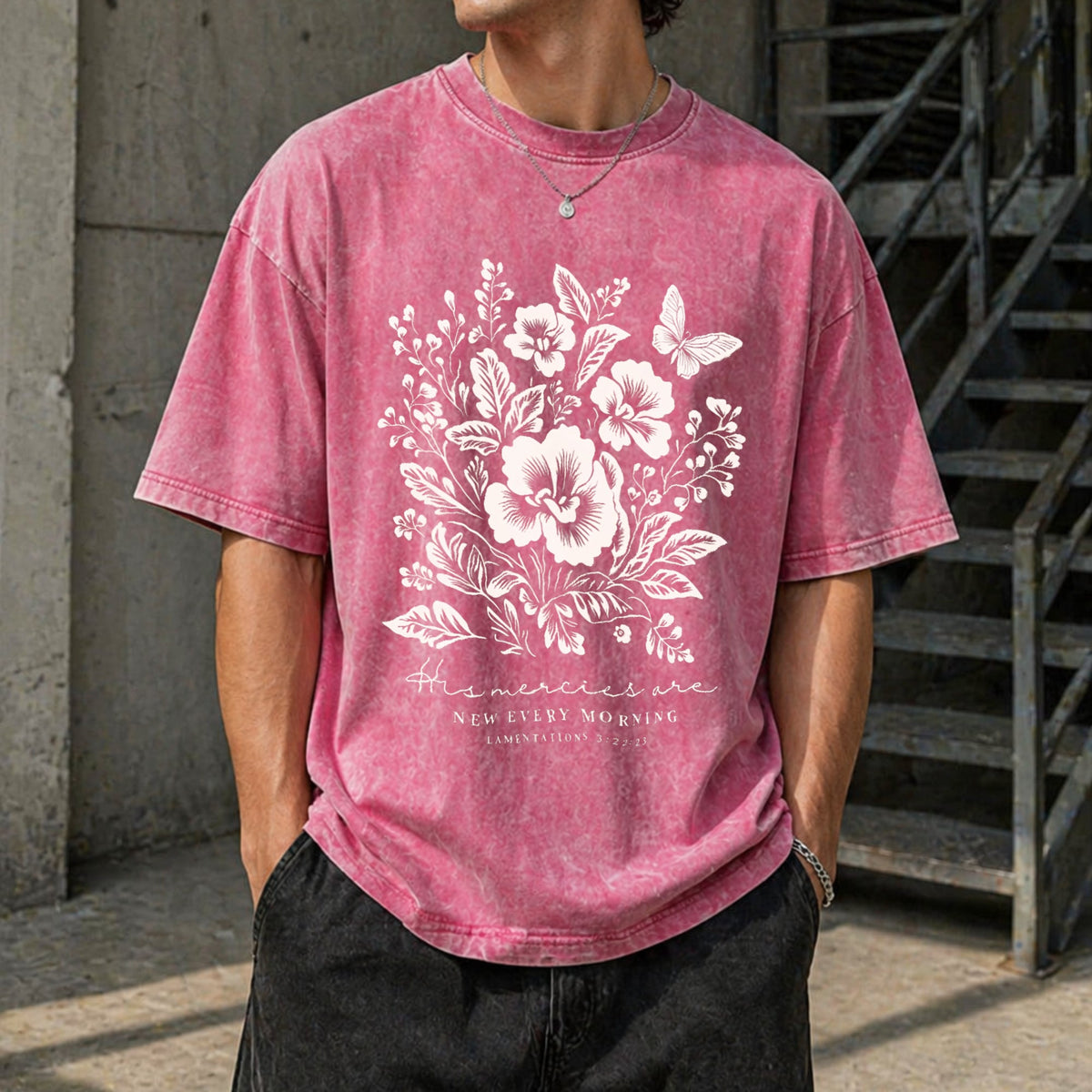 His Mercies Are New Every Morning Vintage Washed T-Shirt product image 14