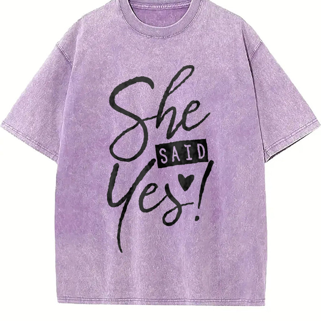 She Said Yes Engagement Bachelorette Party Vintage Washed product image 6