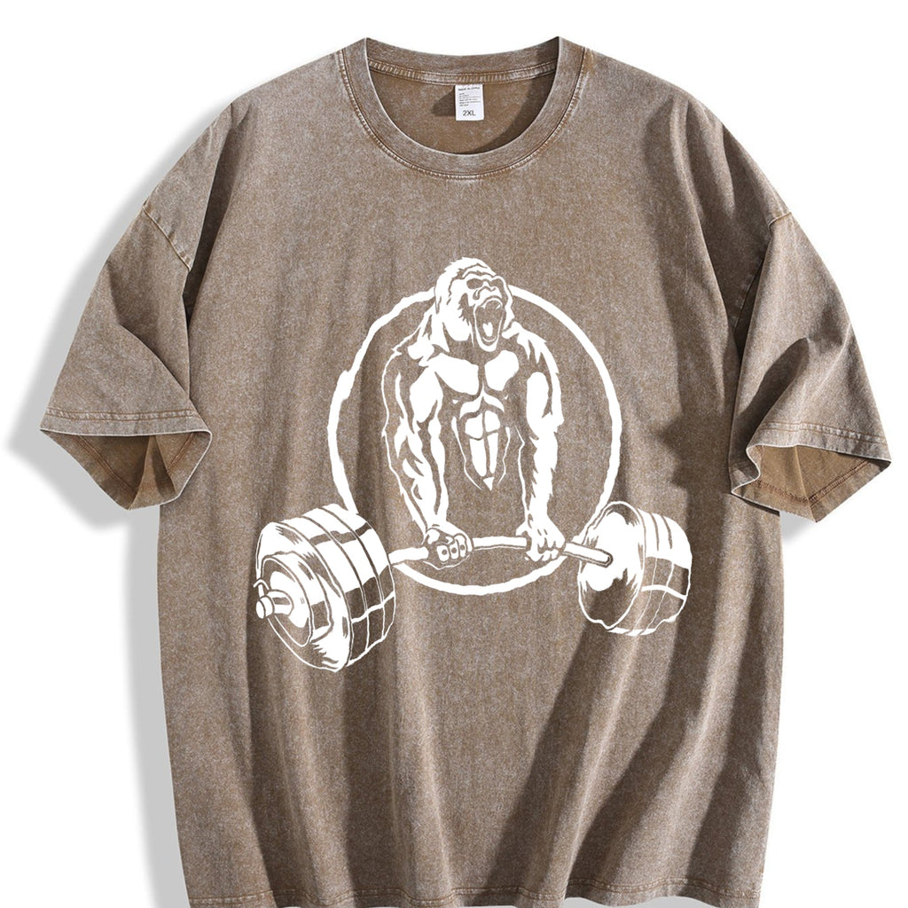 Gym Motivation Vintage Washed T-Shirt product image 3