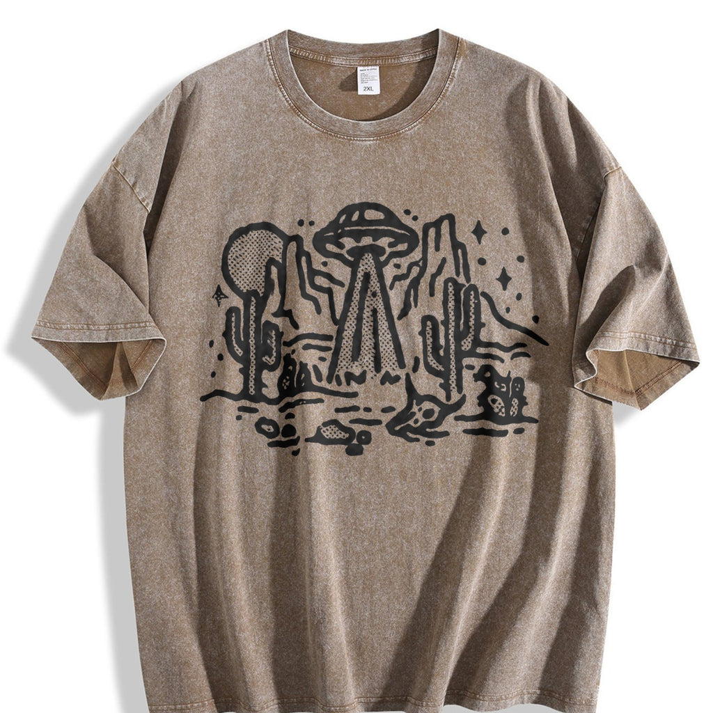 UFO Desert 90s Vintage Washed T-Shirt product image 3