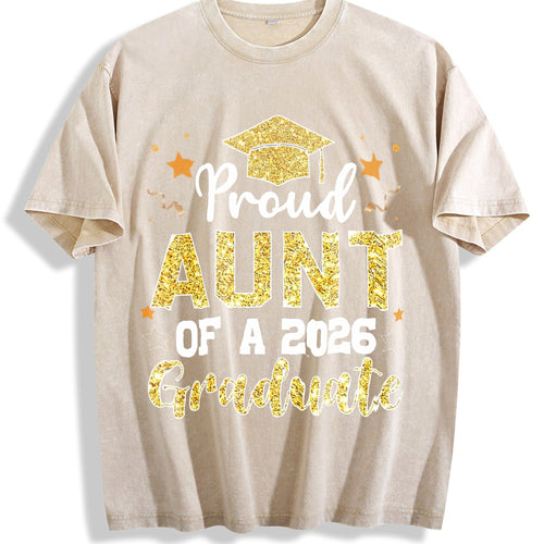 100 Proud Aunt Of A 2026 Graduate For Senior Vintage Washed product image 1