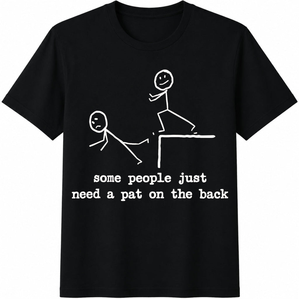 Funny Stick Figure Cotton T-Shirt product image 1