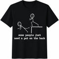 Funny Stick Figure Cotton T-Shirt product image 1