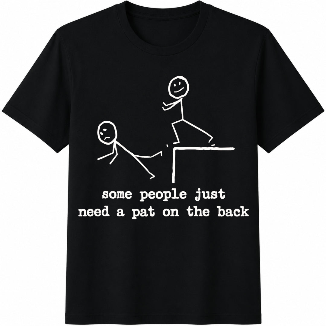 Funny Stick Figure Cotton T-Shirt product image 1