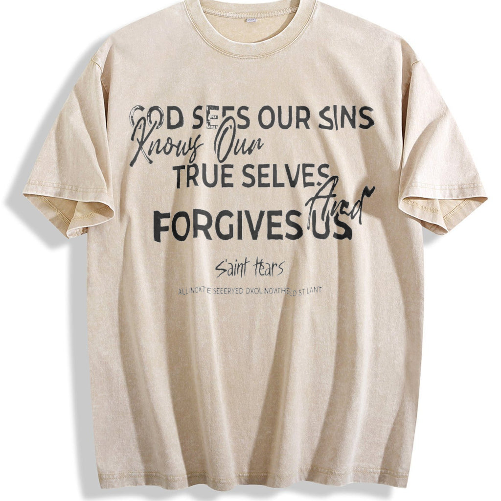 Saint Tears Faith Over Fear Vintage Washed T-Shirt product image 1