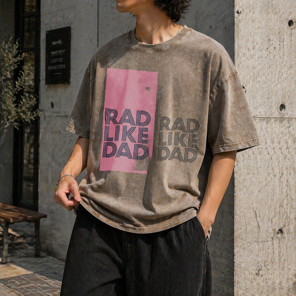 Dad And Daughter Matching Vintage Washed T-Shirt product image 3