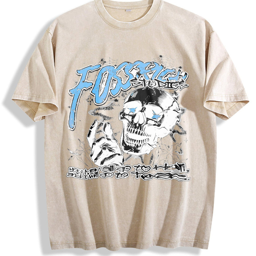 Skull Vintage Washed T-Shirt product image 1
