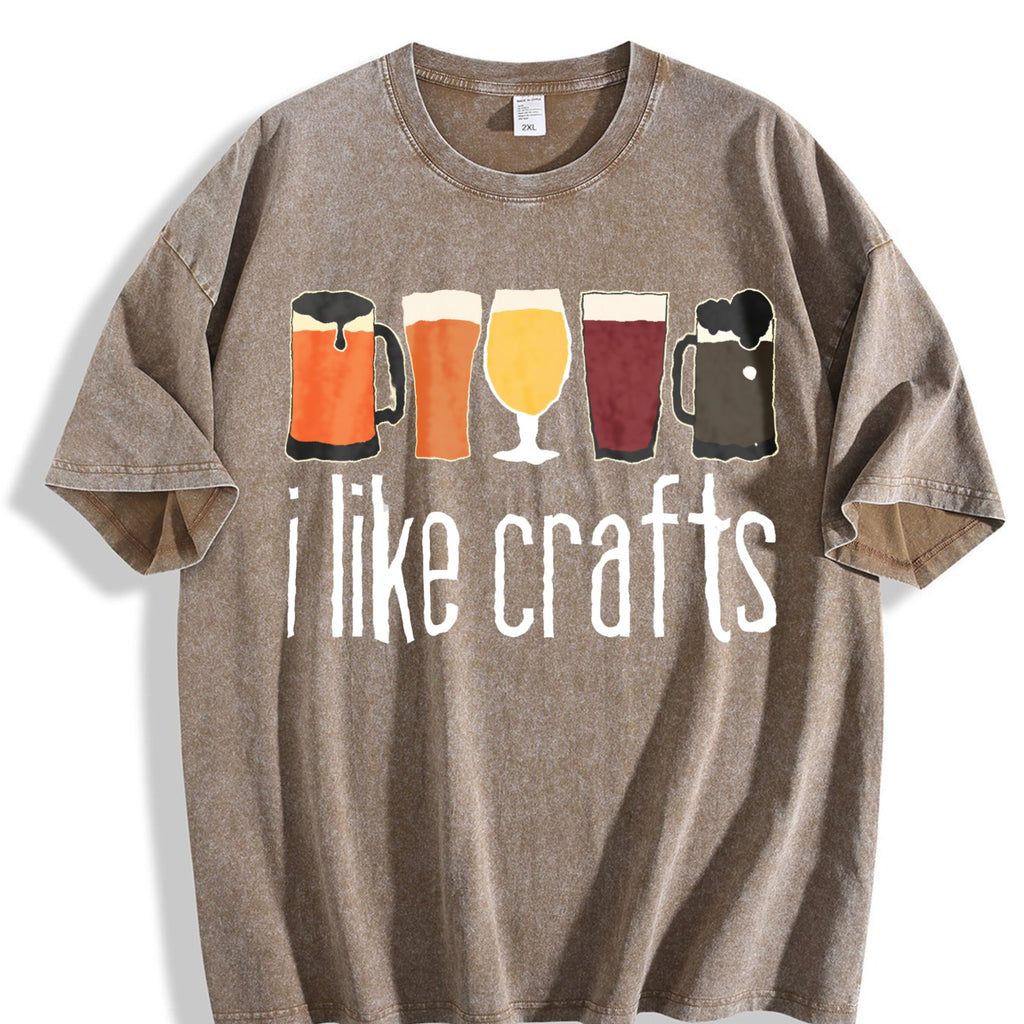 I Like Craft Beer Vintage Washed T-Shirt product image 3