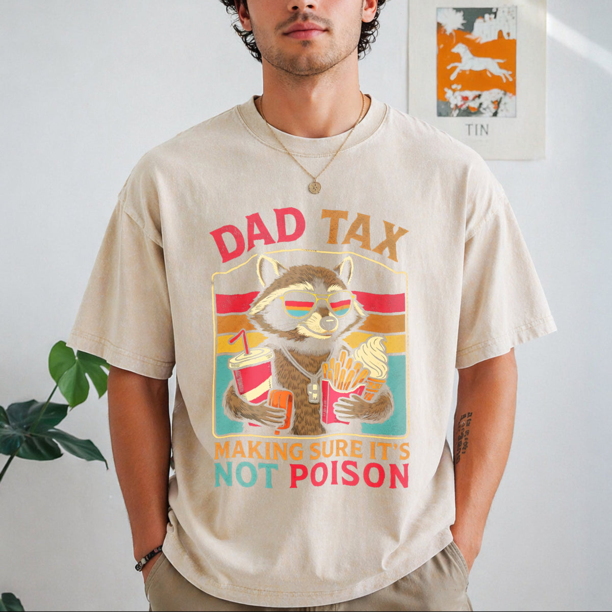 Dad Tax Vintage Washed T-Shirt product image 1