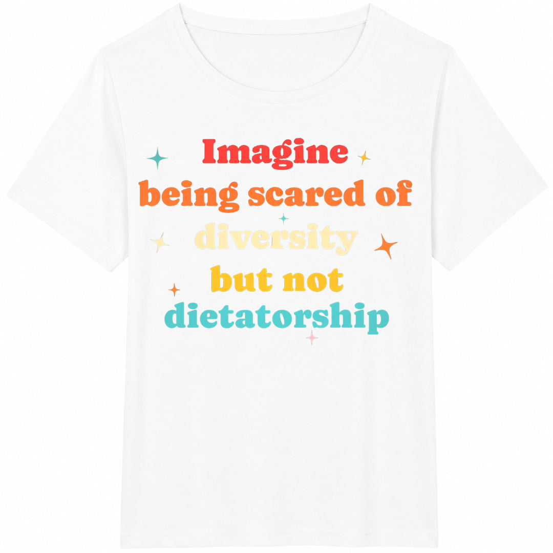 Imagine Being Scared Of Diversity Cotton T-Shirt product image 2