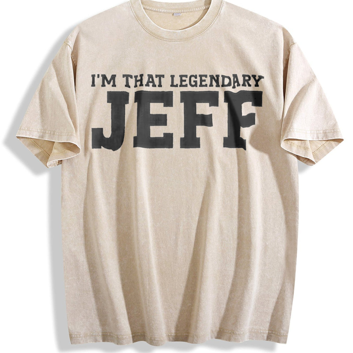 Jeff Personal Name First Funny Vintage Washed T-Shirt product image 1