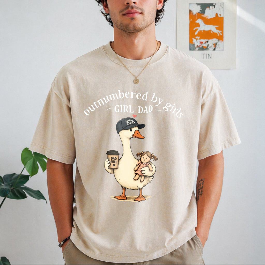 Girl Dad Vintage Washed T-Shirt product image 8