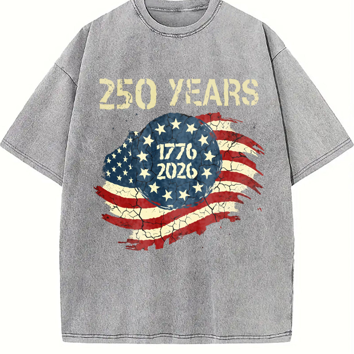 250 Years 1776-2026 Vintage Washed T-Shirt product image 5