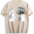 Viral Moon Frog Meme Vintage Washed T-Shirt product image 1