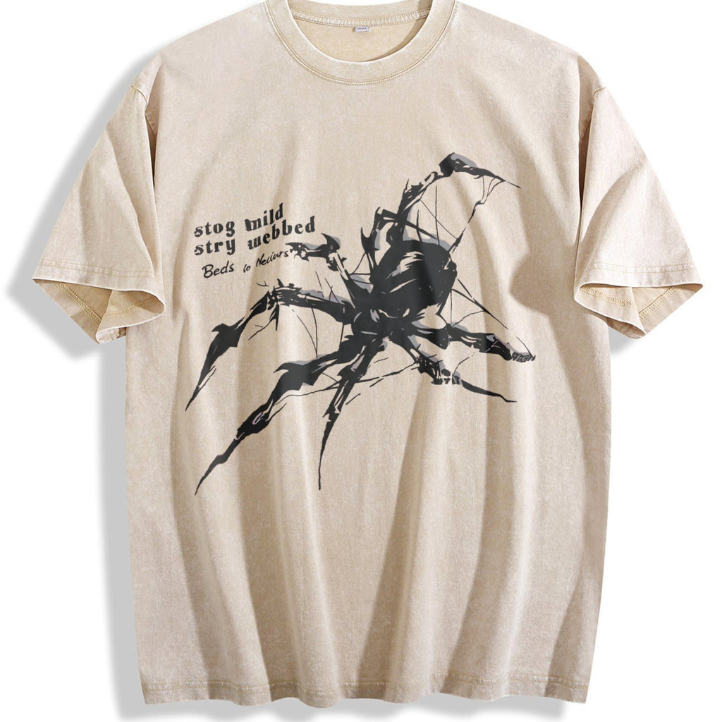 Weaving Future Gothic Spider Vintage Washed T-Shirt product image 1