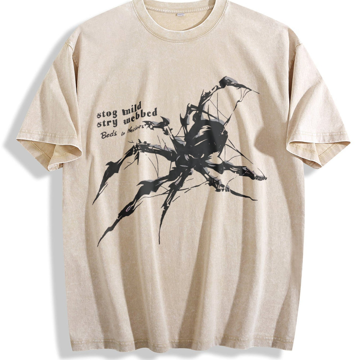 Weaving Future Gothic Spider Vintage Washed T-Shirt product image 1