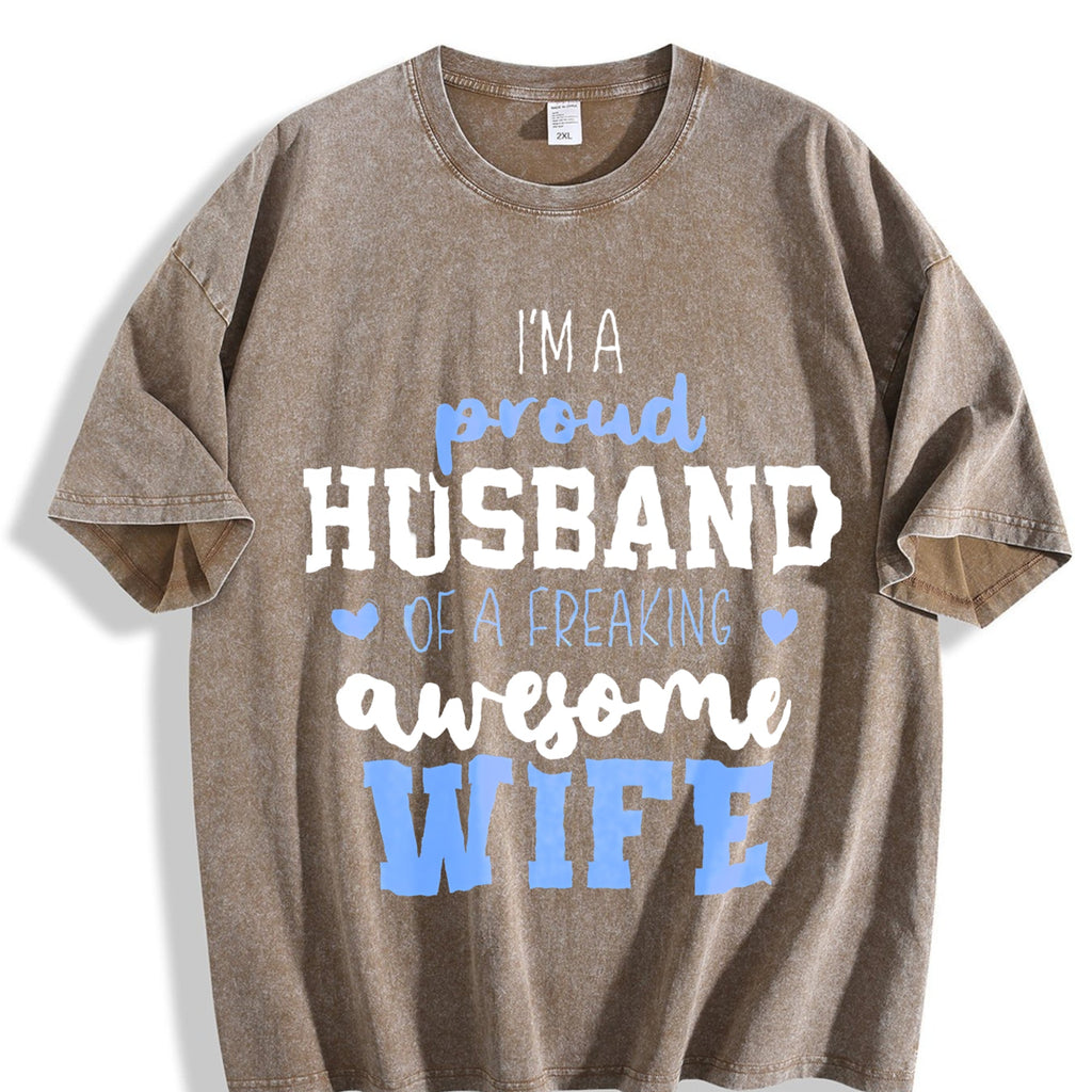 Funny Daughter Wife Slogan Vintage Washed T-Shirt product image 3