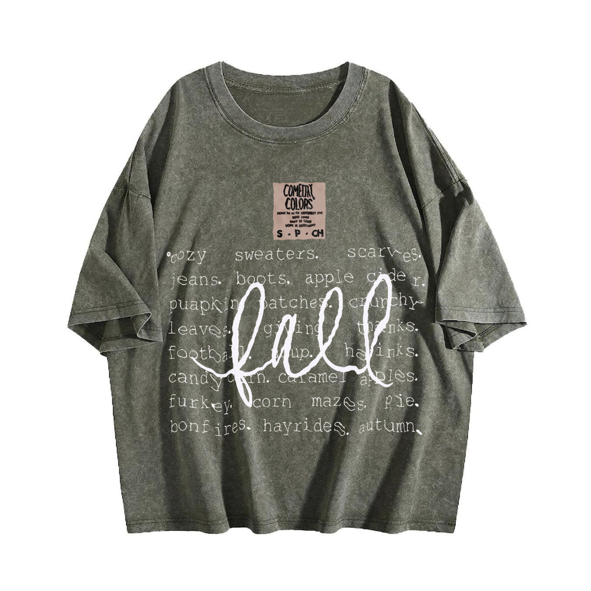 Cozy Fall Vintage Washed T-Shirt product image 4