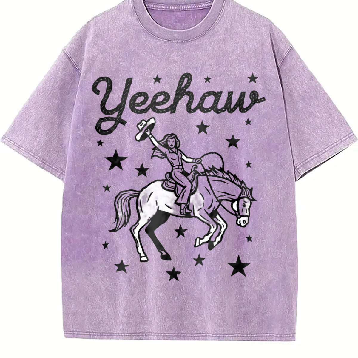 Yeehaw Cowgirl Rodeo Vintage Washed T-Shirt product image 6