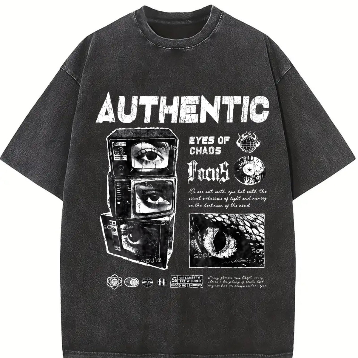 Authentic Eyes Of Chaos Vintage Washed T-Shirt product image 2