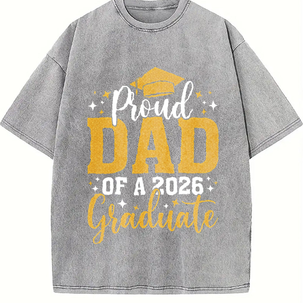 Dad Senior 2026 Proud Of A Class Of Graduate Vintage Washed product image 5