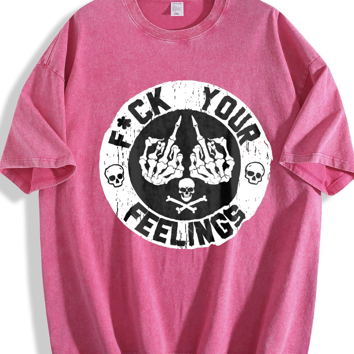 F Ck Your Feelings Skull - Bold Statement Vintage Washed product image 7