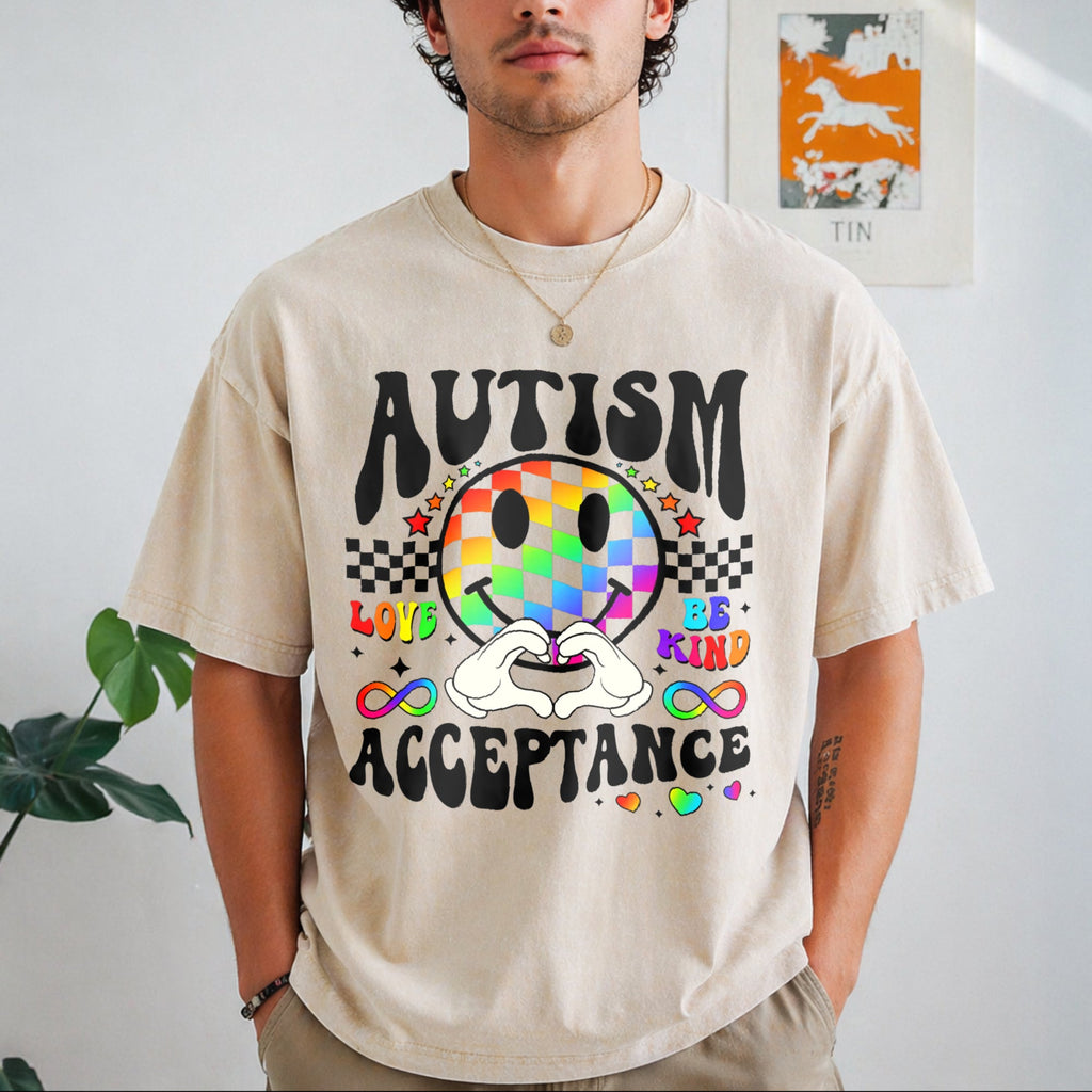 Autism Acceptance Vintage Washed T-Shirt product image 8