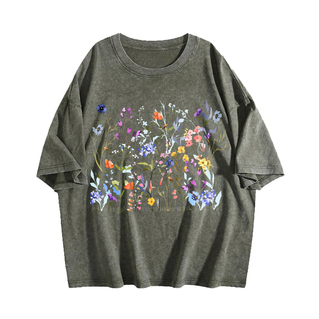 Pressed Flowers Vintage Washed T-Shirt product image 4