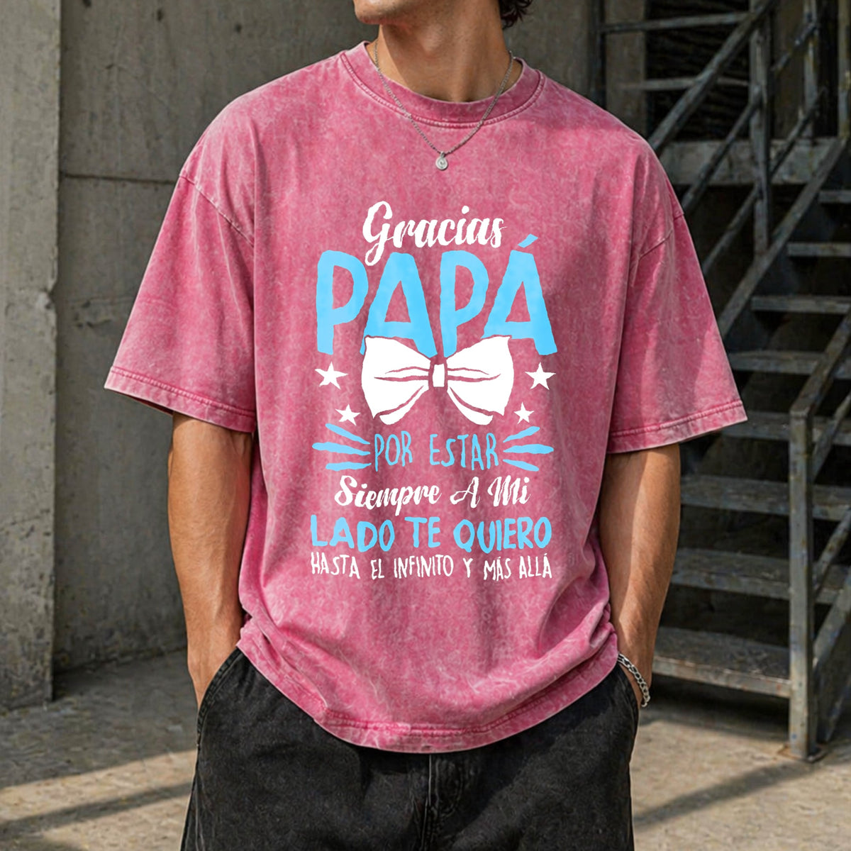 Papa Father's Day Birthday Vintage Washed T-Shirt product image 7