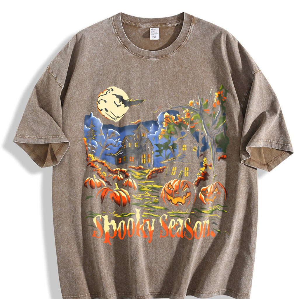 Spooky Season 90s Vintage Washed T-Shirt product image 3