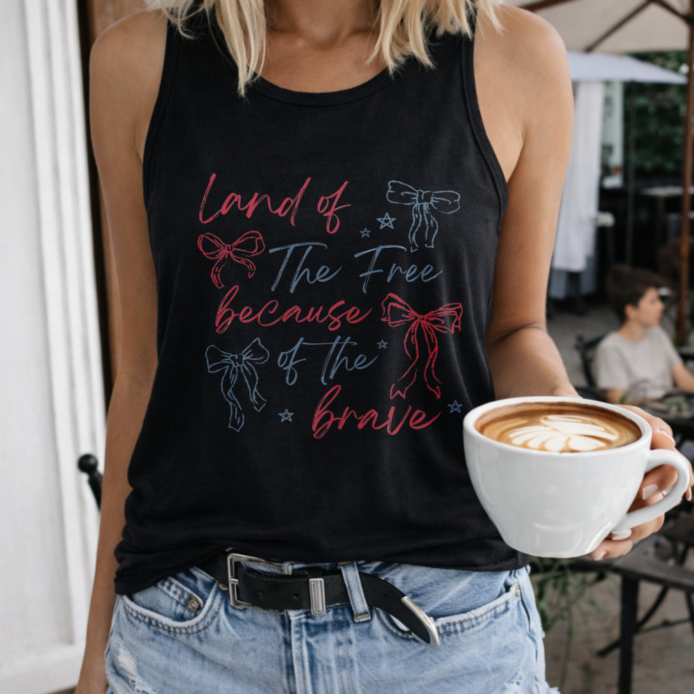 Land Of The Free Because Of The Brave Women's Tank Top