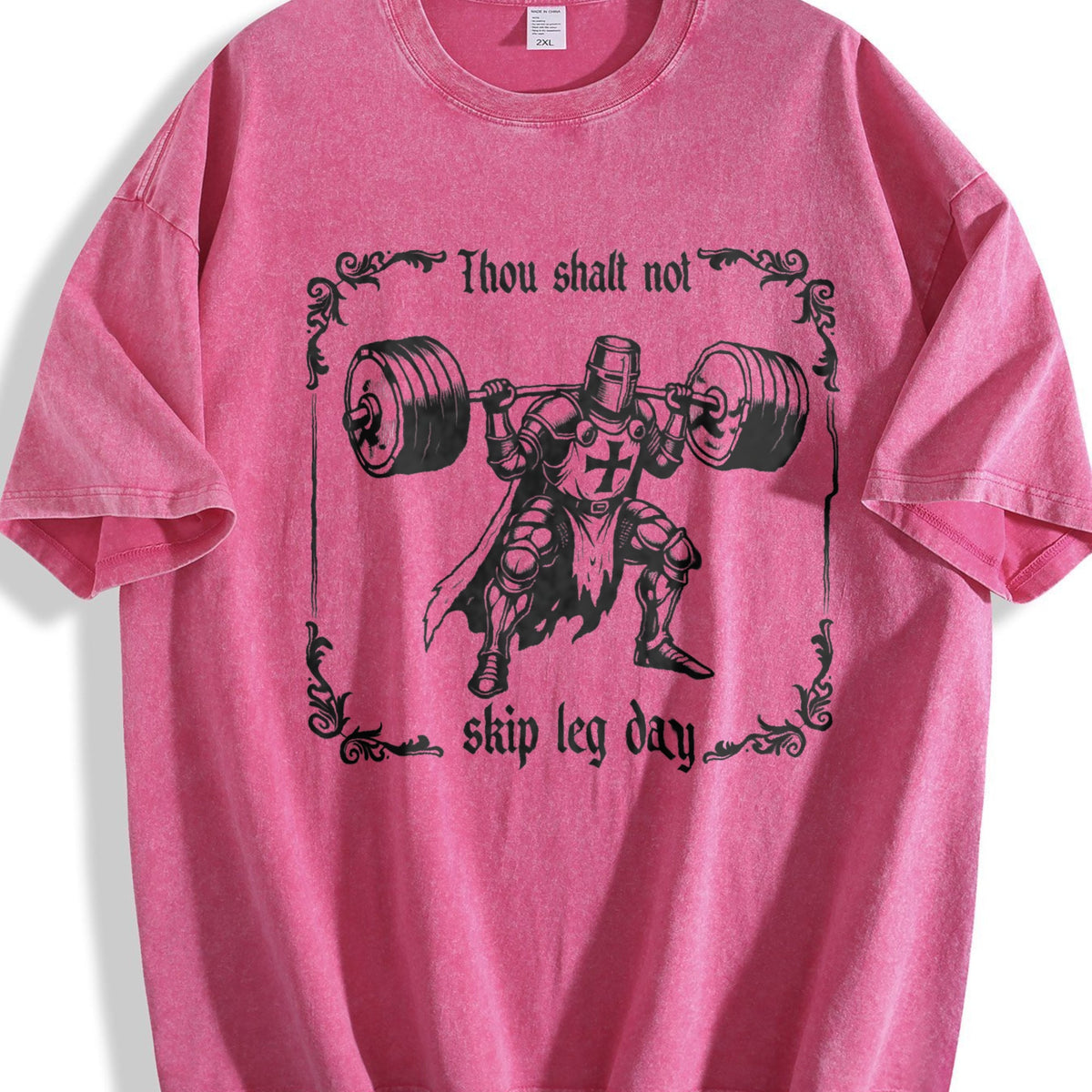 Thou Shalt Not Skip Leg Day Vintage Washed T-Shirt product image 7