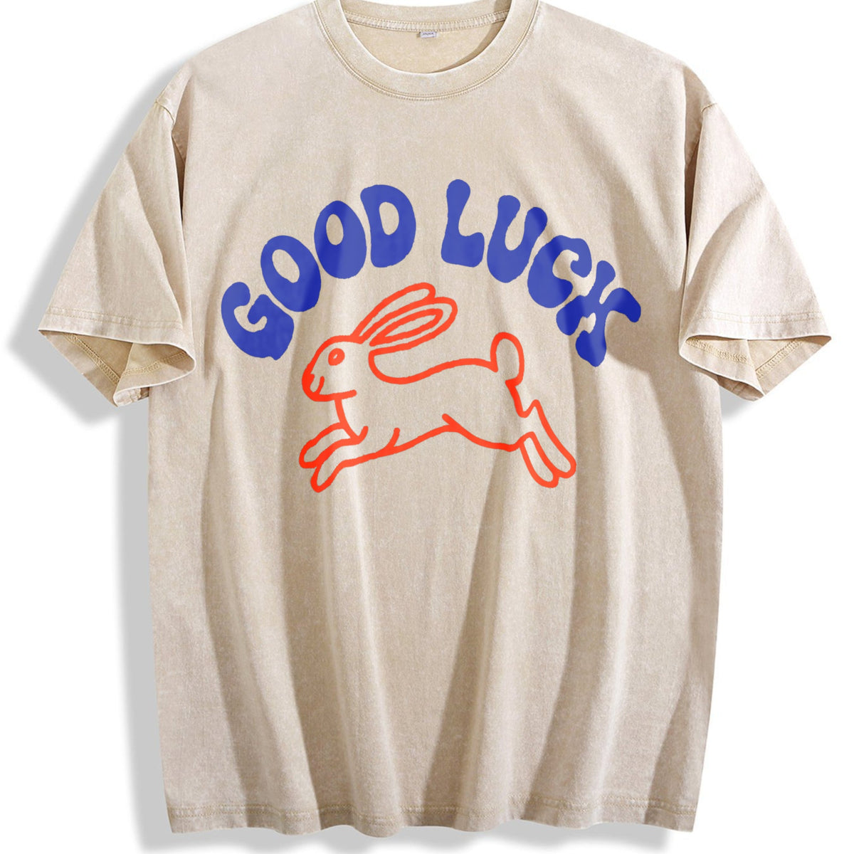 Good Luck Rabbit Vintage Washed T-Shirt product image 1