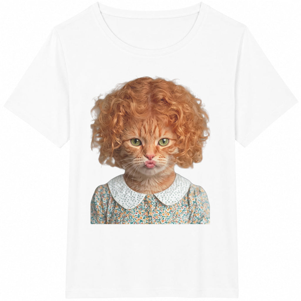 Curly Cat Cotton T-Shirt product image 2